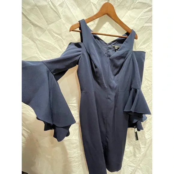 NWT- MAGGIE LONDON COLD SHOULDER DRESS - Picture 9 of 9